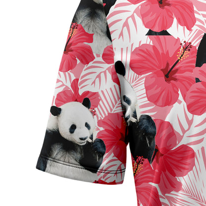 Tropical Flowers Hibiscus Panda H97039 Hawaiian Shirt
