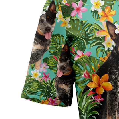 Tropical Pineapple Australian Cattle Dog H77036 Hawaiian Shirt