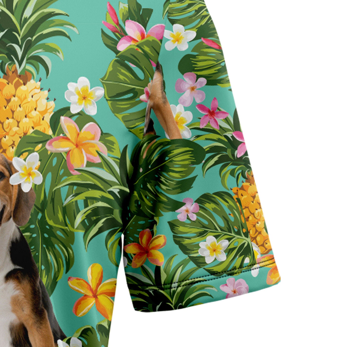 Tropical Pineapple Beagle H37010 Hawaiian Shirt