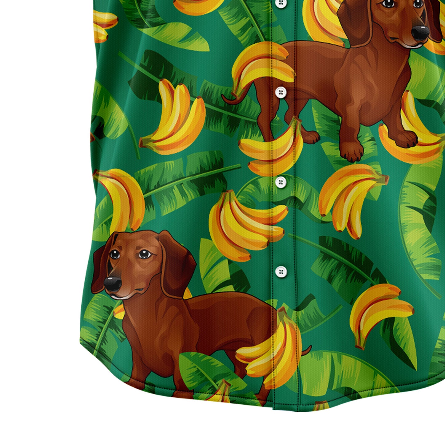 Tropical Banana Dachshund H3701 Hawaiian Shirt
