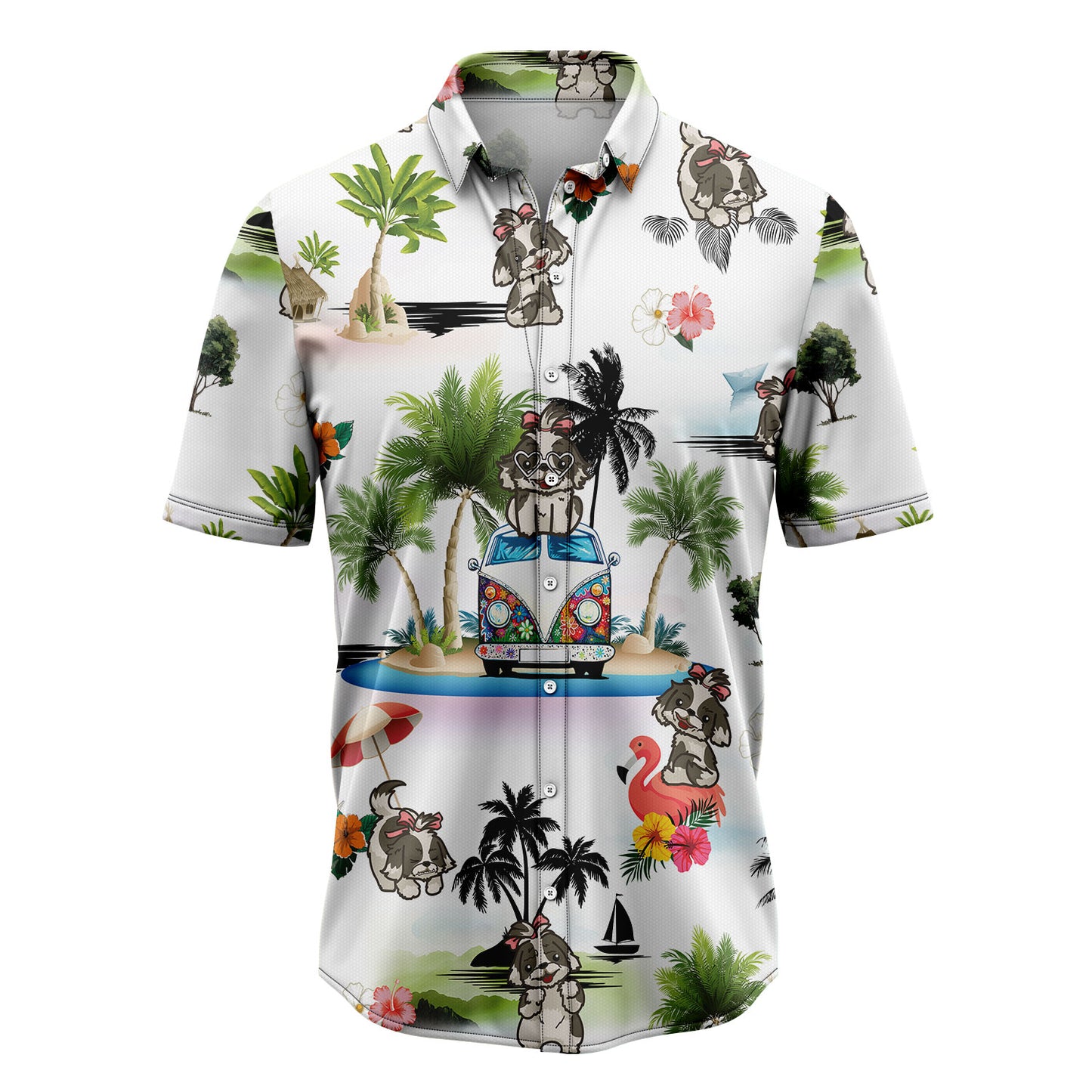 Shih Tzu Vacation G5708 Hawaiian Shirt