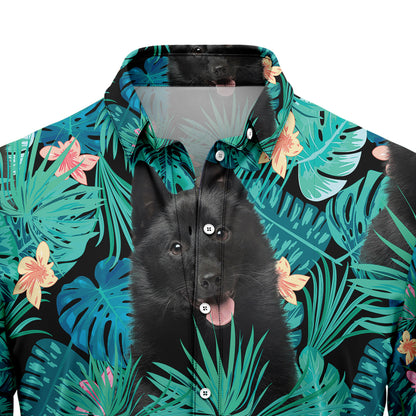 Schipperke Tropical T0307 Hawaiian Shirt
