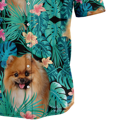 Pomeranian Tropical T0107 Hawaiian Shirt
