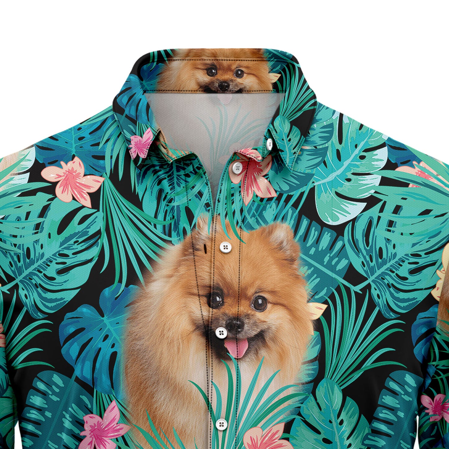 Pomeranian Tropical T0107 Hawaiian Shirt