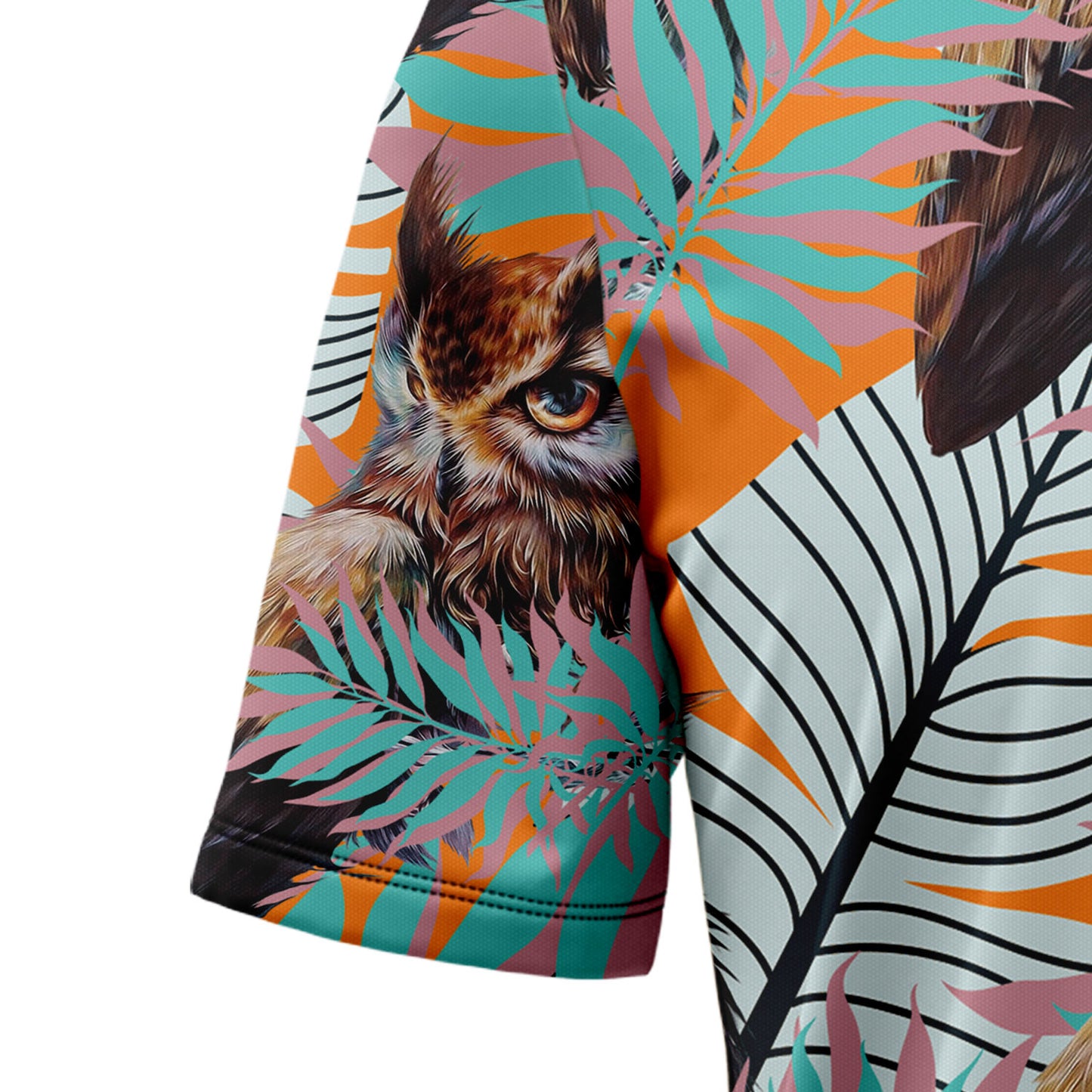 Owl Tropical Pattern D0807 Hawaiian Shirt