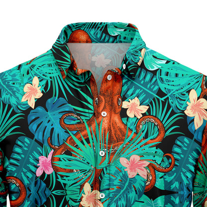Octopus Tropical T0707 Hawaiian Shirt