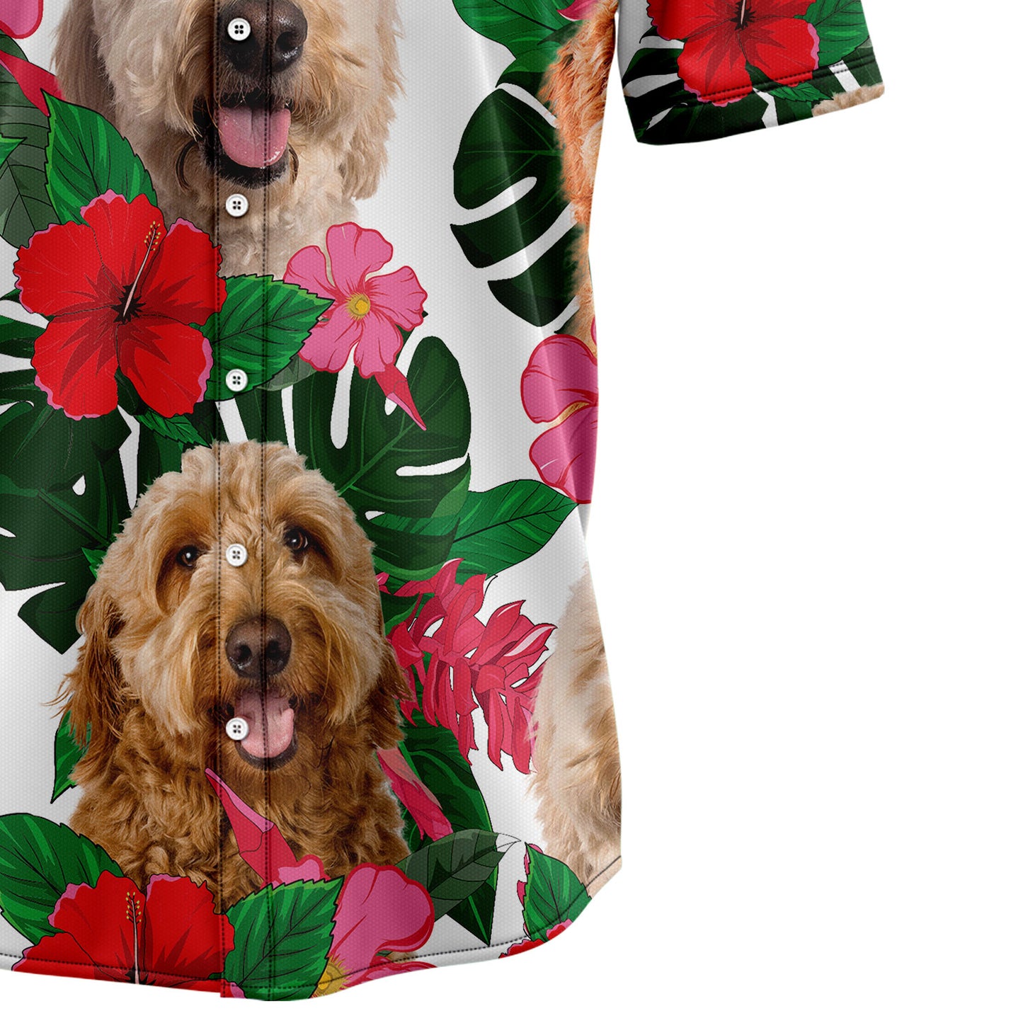 Goldendoodle Hibiscus D0907 Hawaiian Shirt