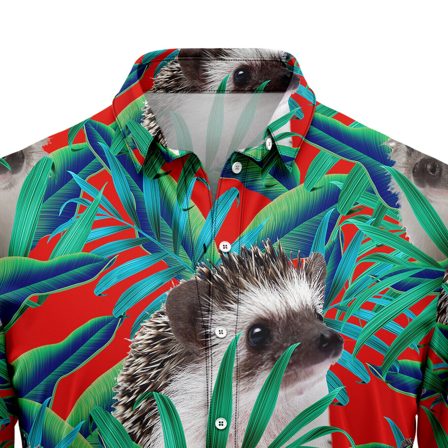 Hedgehogs Floral Pattern T0307 Hawaiian Shirt