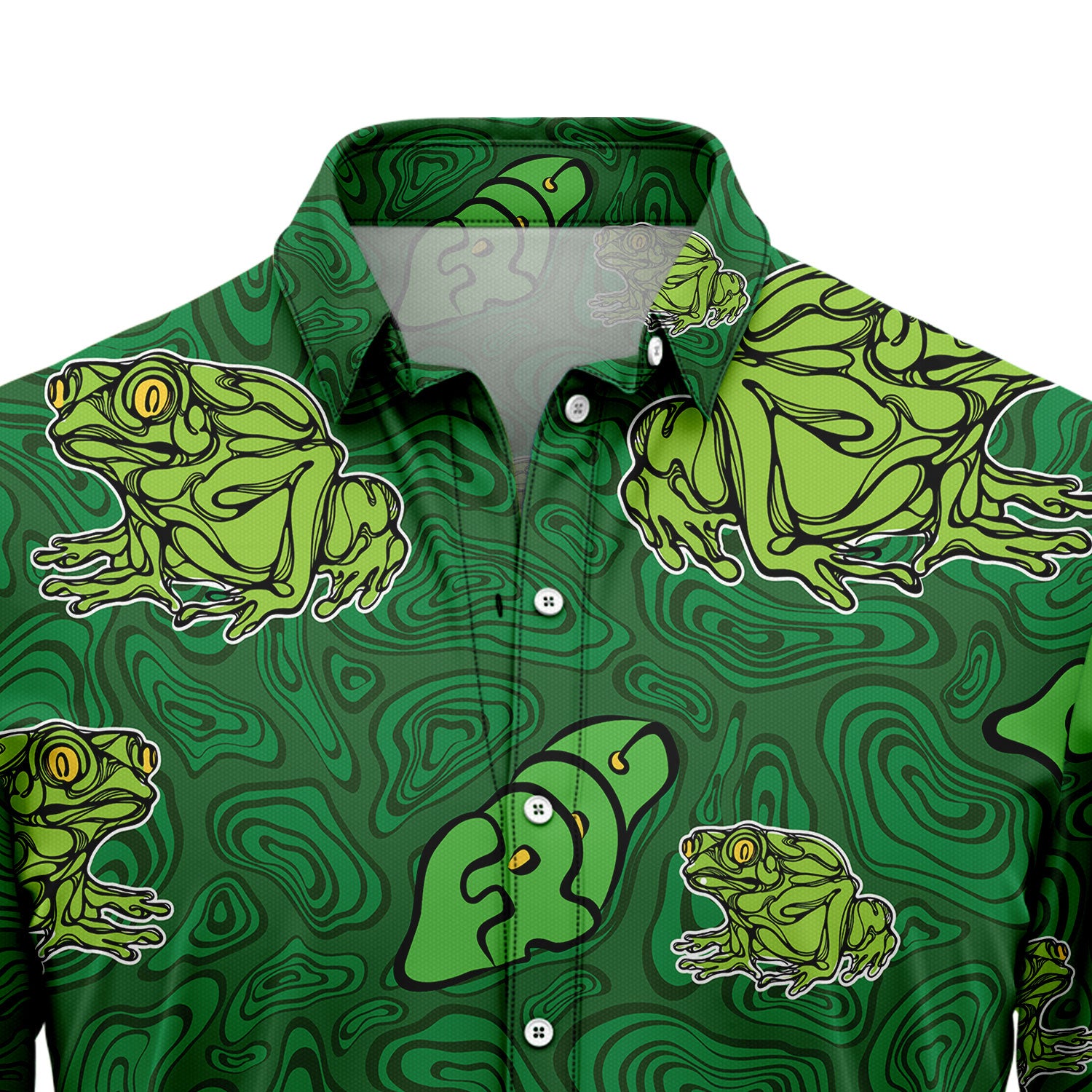 Frog Green Tropical G5703 - Hawaii Shirt
