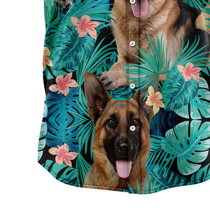German Shepherd Tropical T0207 Hawaiian Shirt
