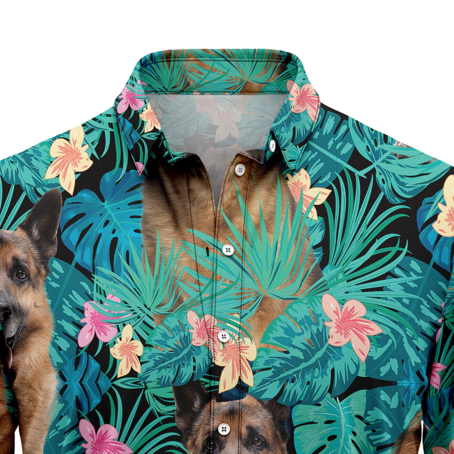 German Shepherd Tropical T0207 Hawaiian Shirt