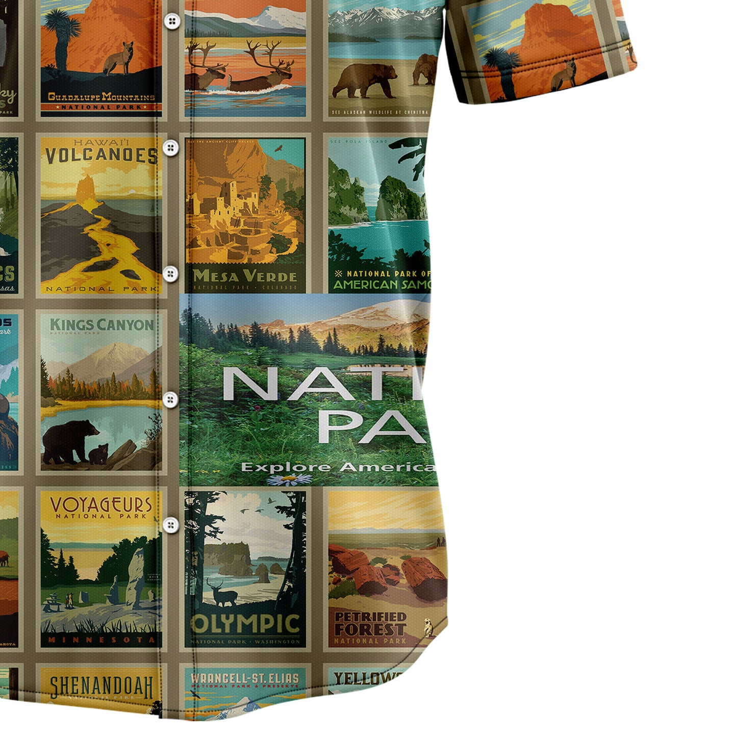 Explore 60 National Parks G5709 Hawaiian Shirt