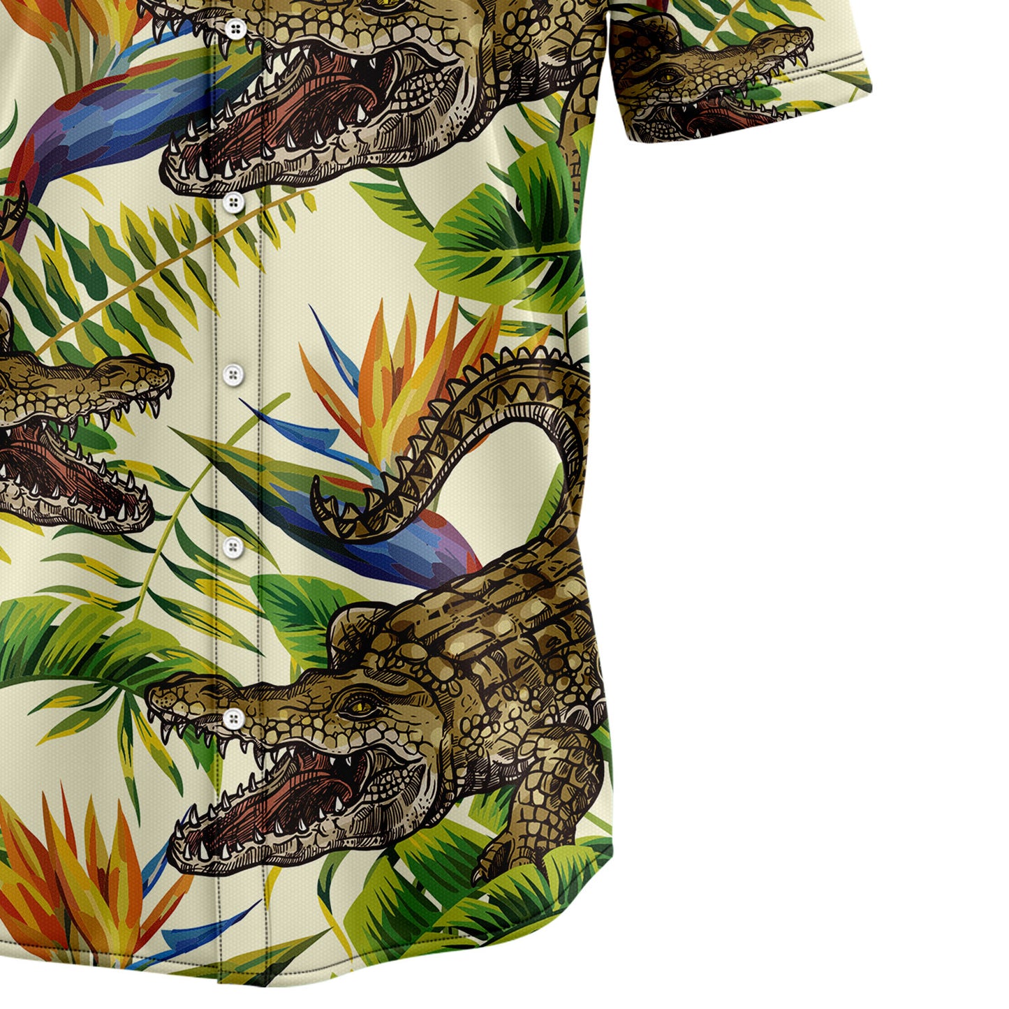 Crocodile Banana Palm D0907 Hawaiian Shirt