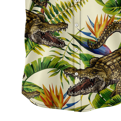 Crocodile Banana Palm D0907 Hawaiian Shirt