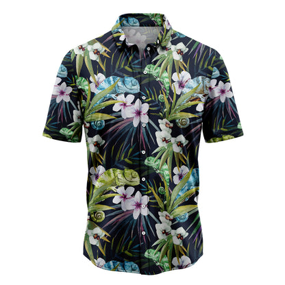 Chameleon Tropical Leaves T0307 Hawaiian Shirt