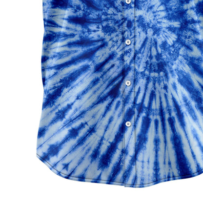Blue Tie Dye H2736 Hawaiian Shirt