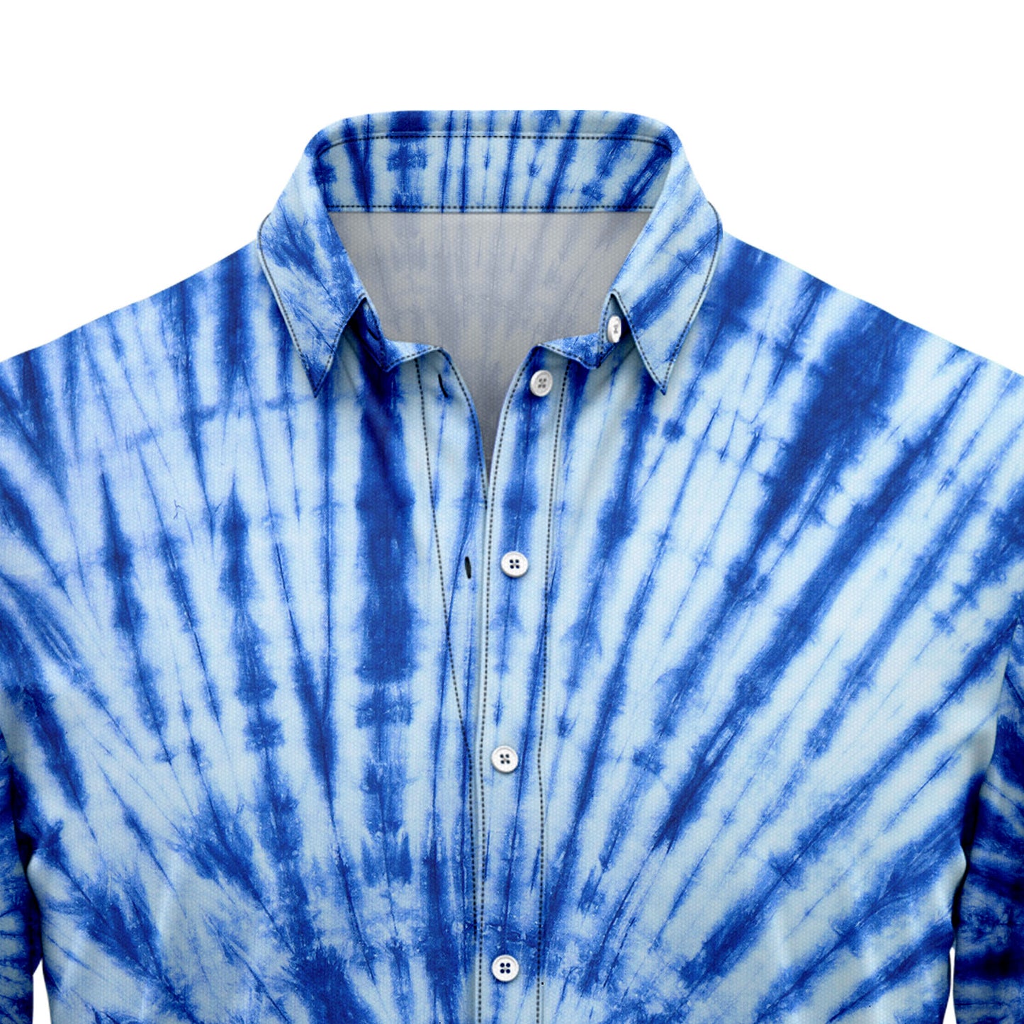 Blue Tie Dye H2736 Hawaiian Shirt
