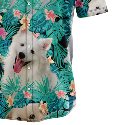 American Eskimo Dog Tropical T0307 Hawaiian Shirt