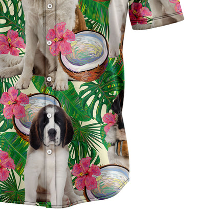 Saint Bernard Tropical Coconut G5731 Hawaiian Shirt