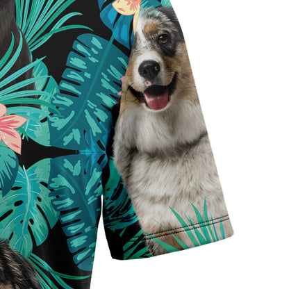 Australian Shepherd Tropical T0207 Hawaiian Shirt