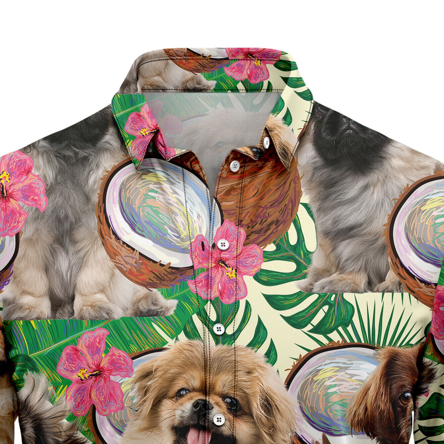 Pekingese Tropical Coconut G5731 Hawaiian Shirt