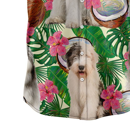Old English Sheepdog Tropical Coconut G5731 Hawaiian Shirt