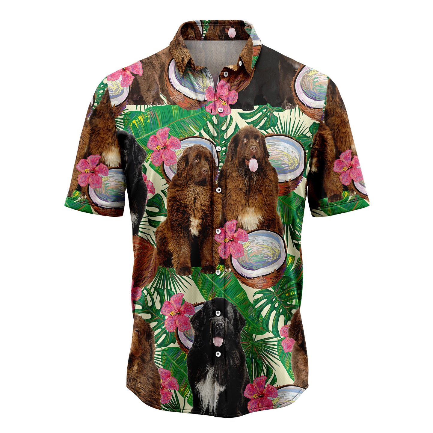 Newfoundland Tropical Coconut G5731 Hawaiian Shirt