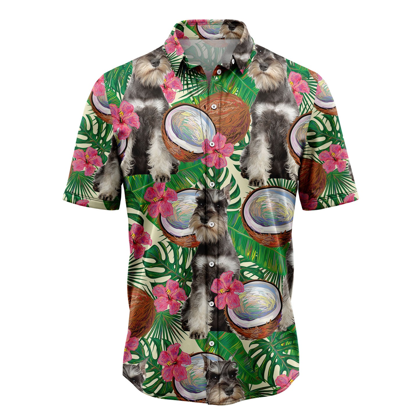 Miniature Schnauzer Tropical Coconut G5731 Hawaiian Shirt
