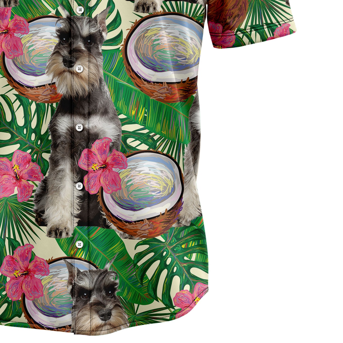 Miniature Schnauzer Tropical Coconut G5731 Hawaiian Shirt