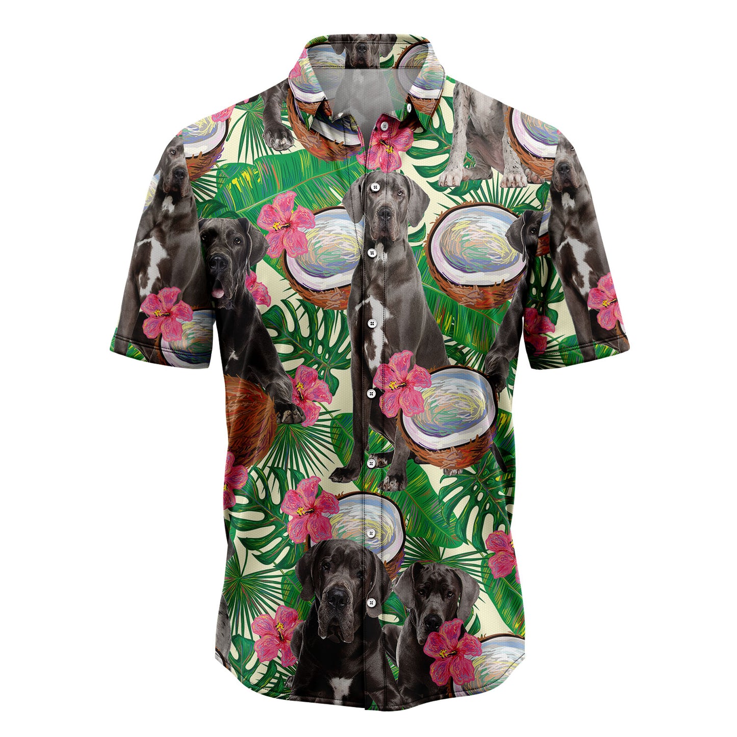 Great Dane Tropical Coconut G5731 Hawaiian Shirt