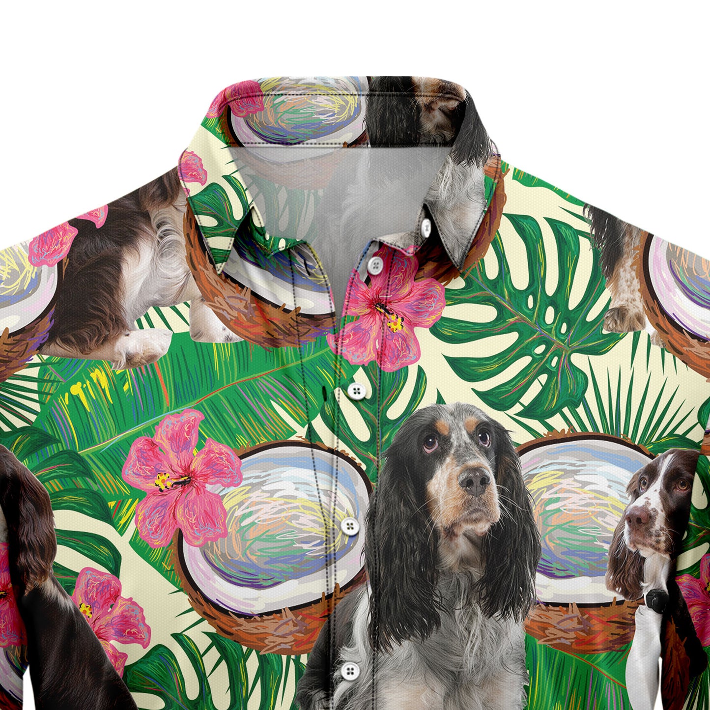 English Springer Spaniel Tropical Coconut G5731 Hawaiian Shirt