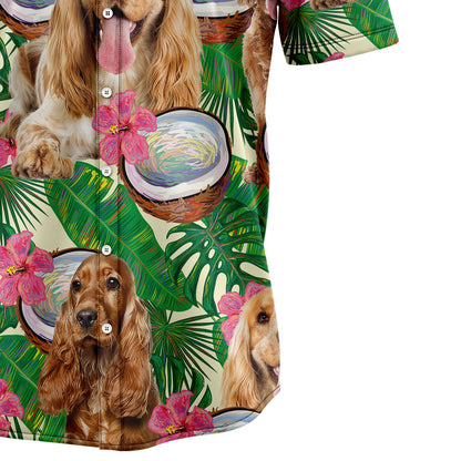 Cocker Spaniel Tropical Coconut G5731 Hawaiian Shirt