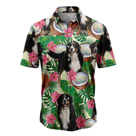 Bernese Mountain Dog Tropical Coconut G5731 Hawaiian Shirt