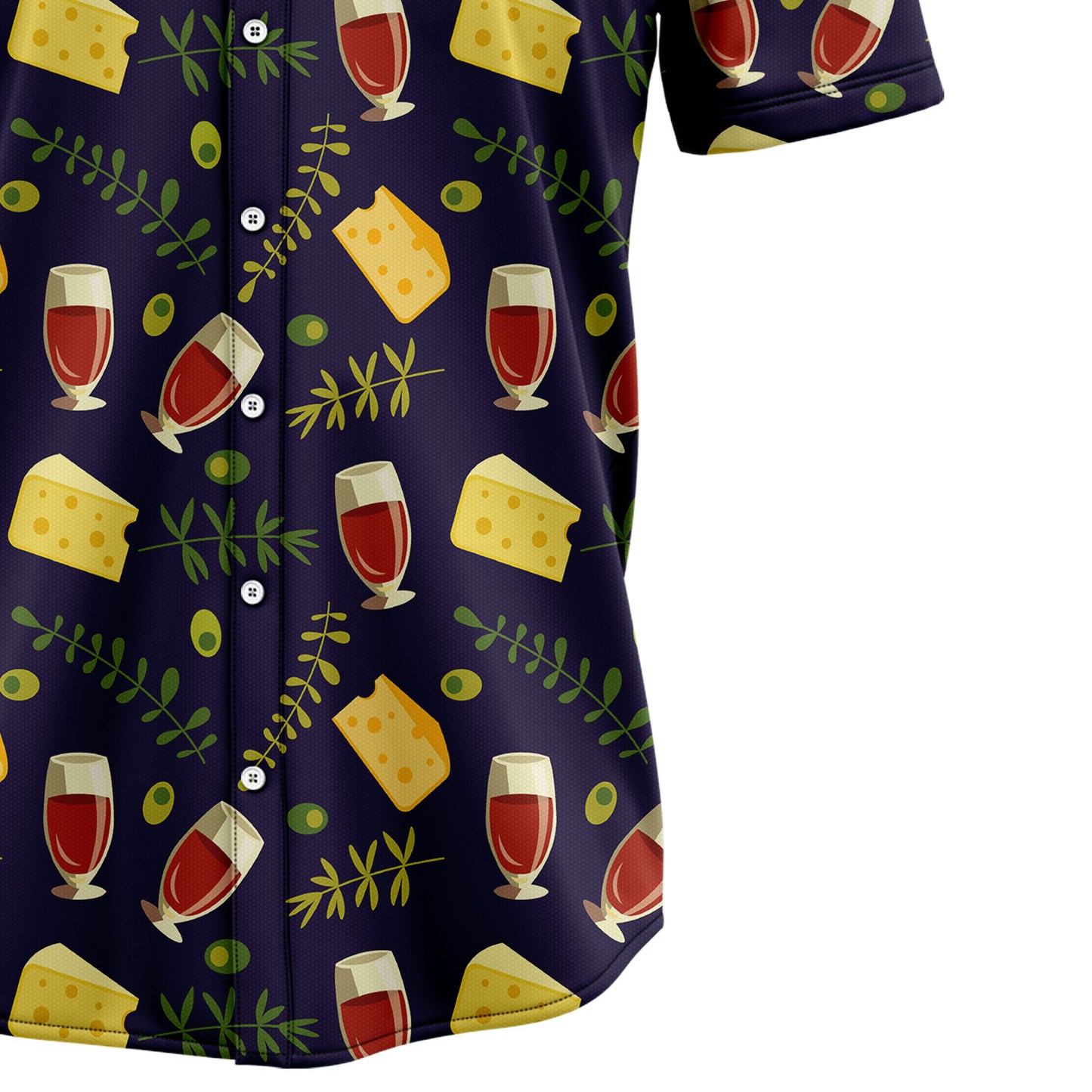 Amazing Red Wine And Cheese H77212 Hawaiian Shirt