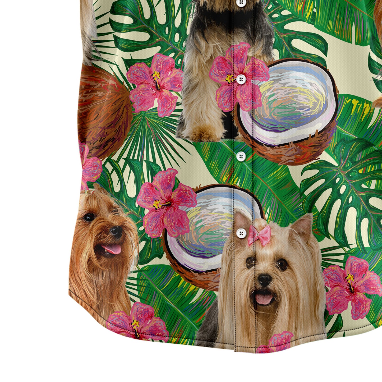 Yorkshire Terrier Tropical Coconut G5731 Hawaiian Shirt