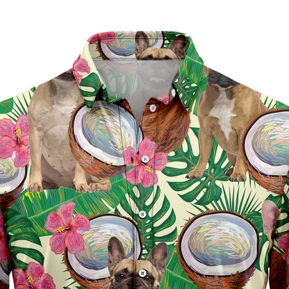 French Bulldog Tropical Coconut G5731 Hawaiian Shirt