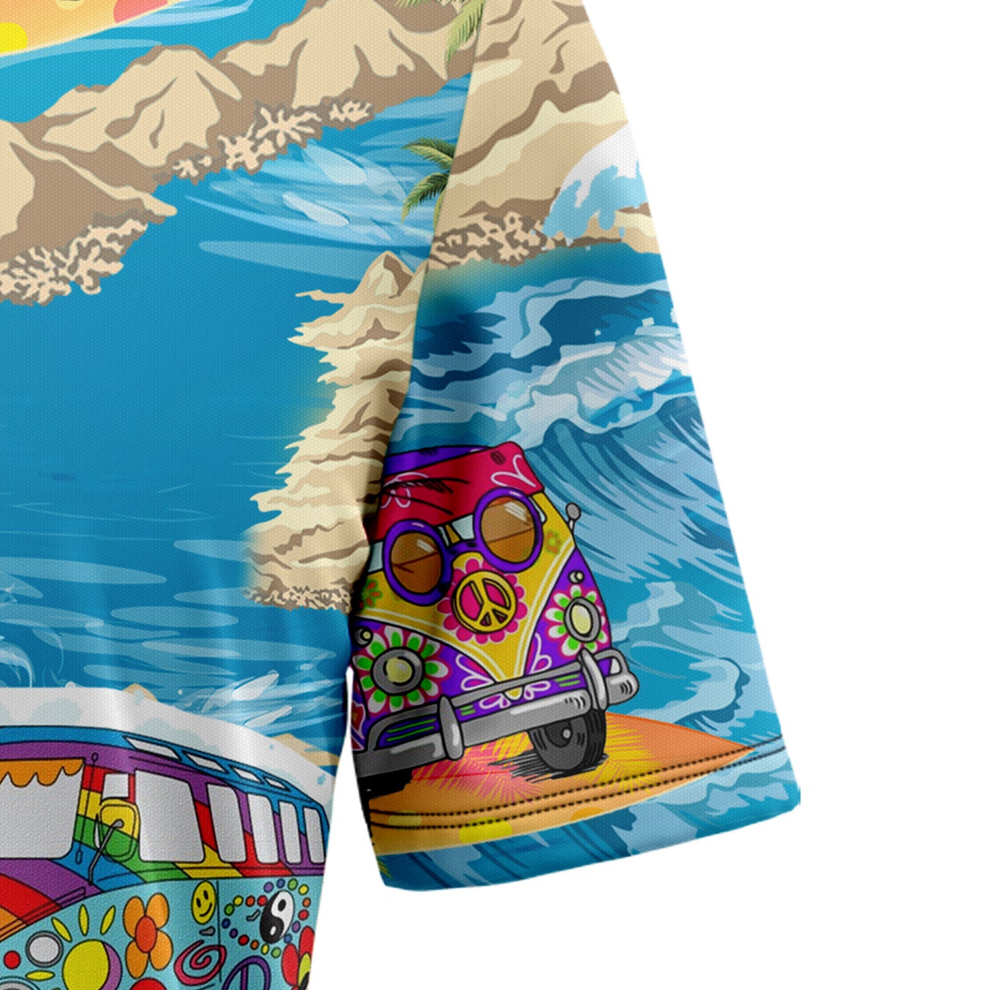 Hippie Bus Island Hawaiian Shirt