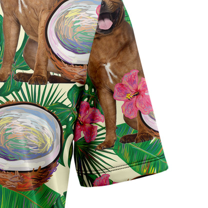 Staffordshire Bull Terrier Tropical Coconut G5731 Hawaiian Shirt