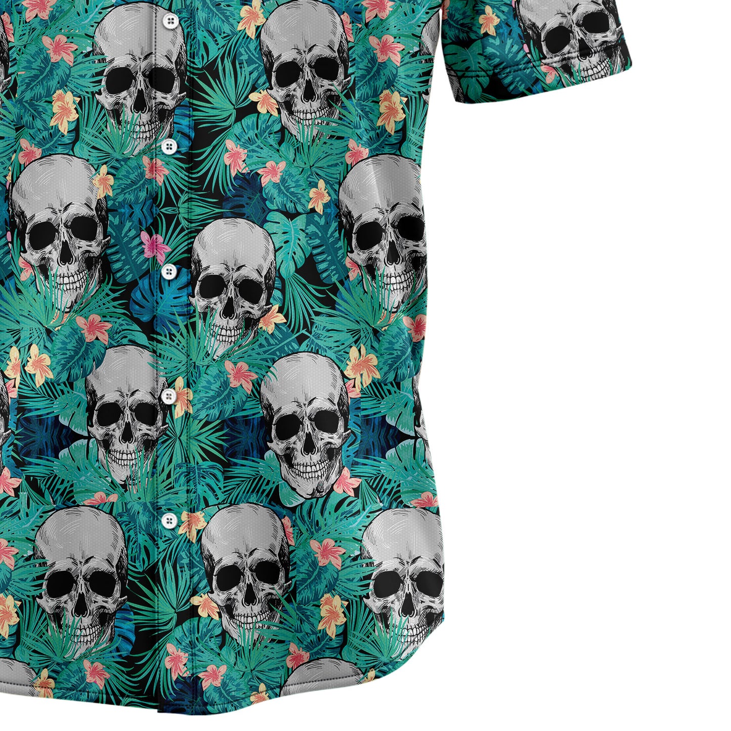 Skull Tropical Hawaiian Shirt
