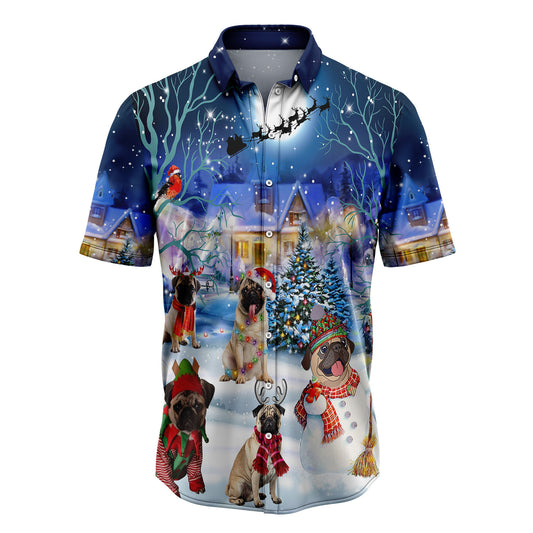 Pug Christmas Tree G51211 Hawaiian Shirt