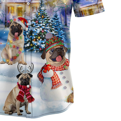 Pug Christmas Tree G51211 Hawaiian Shirt