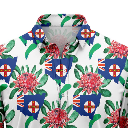 New South Wales Waratah H8916 Hawaiian Shirt