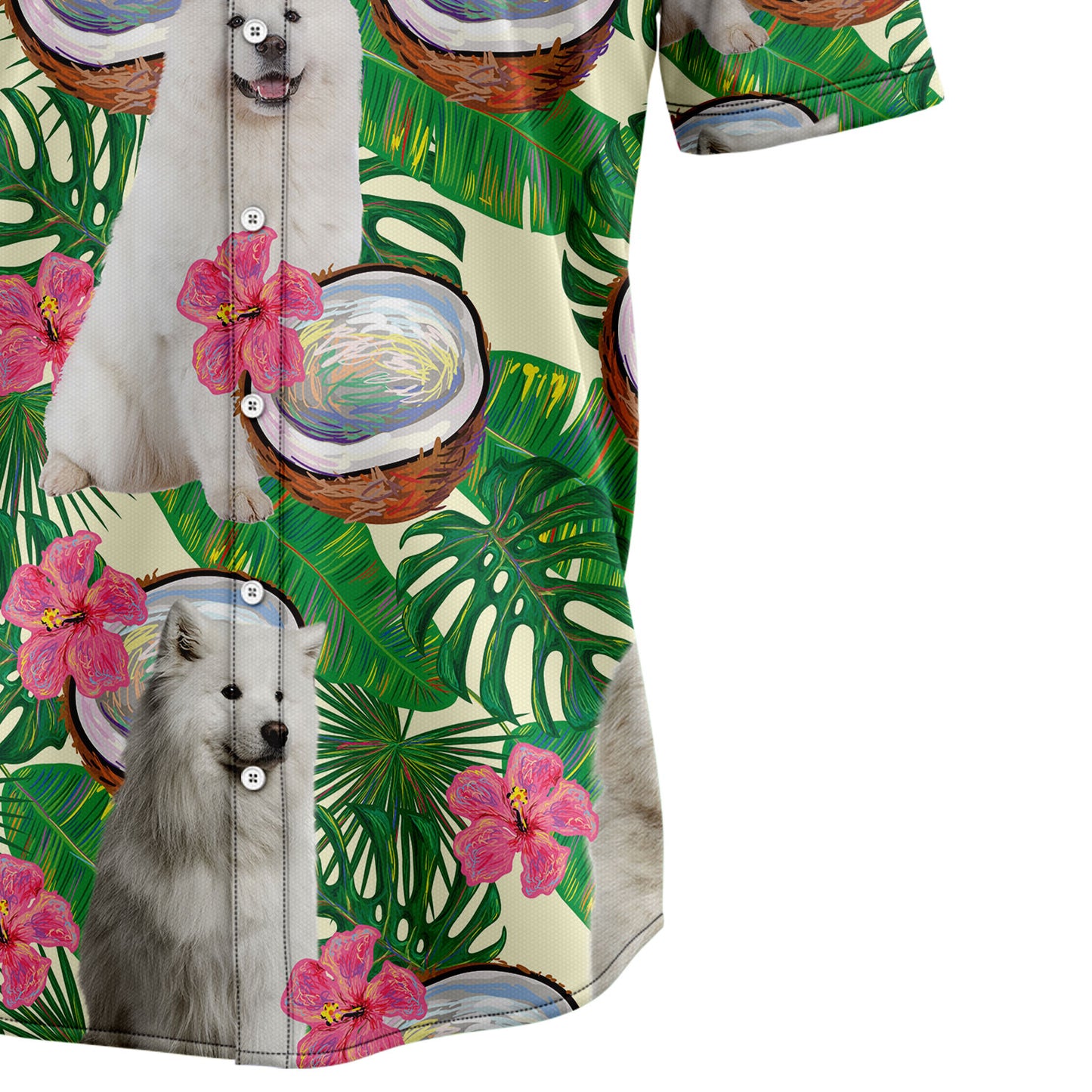 Samoyed Tropical Coconut  G5731 Hawaiian Shirt