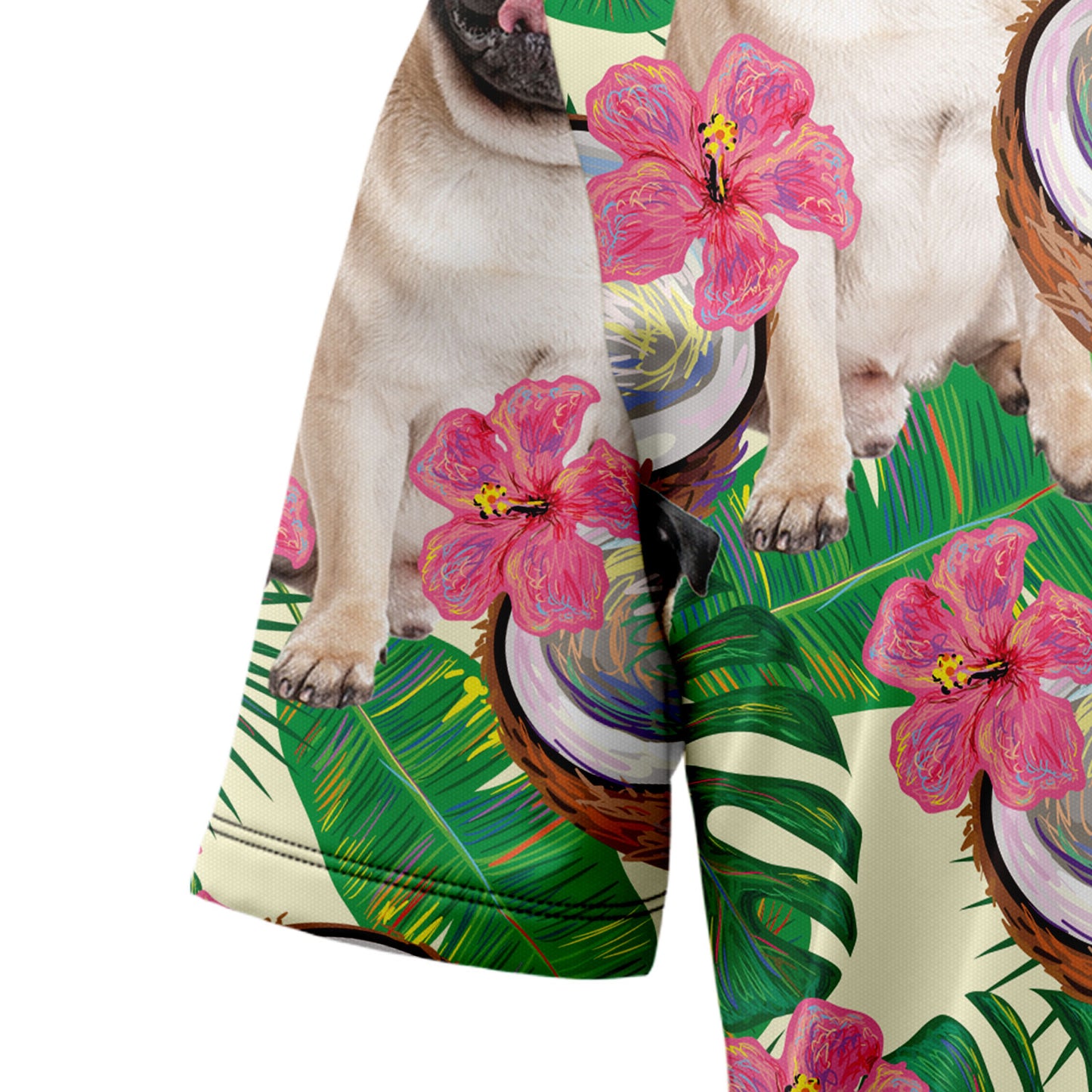 Pug Tropical Coconut G5731 Hawaiian Shirt