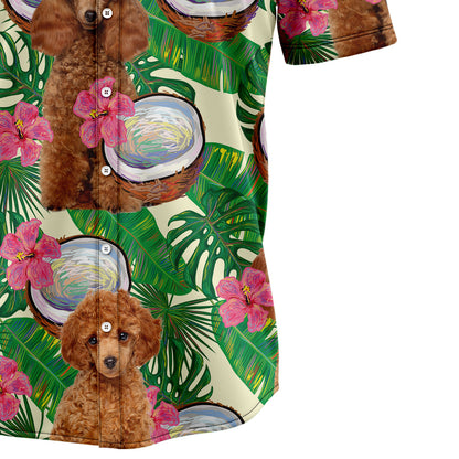 Poodle Tropical Coconut G5731 Hawaiian Shirt