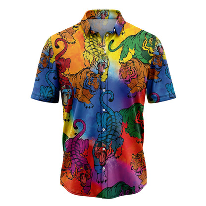 Tiger Colorful T1308 Hawaiian Shirt