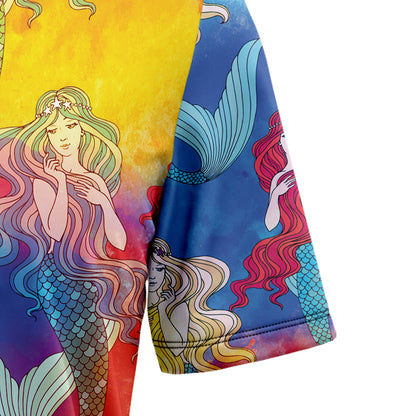 Mermaid Colorful T1308 Hawaiian Shirt