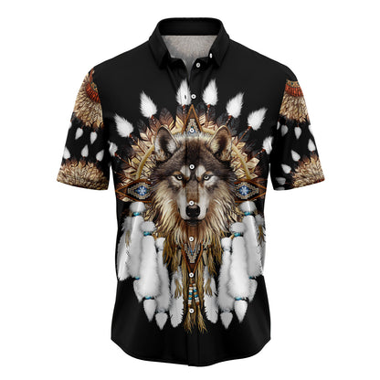 Native Wolf G5813 Hawaiian Shirt