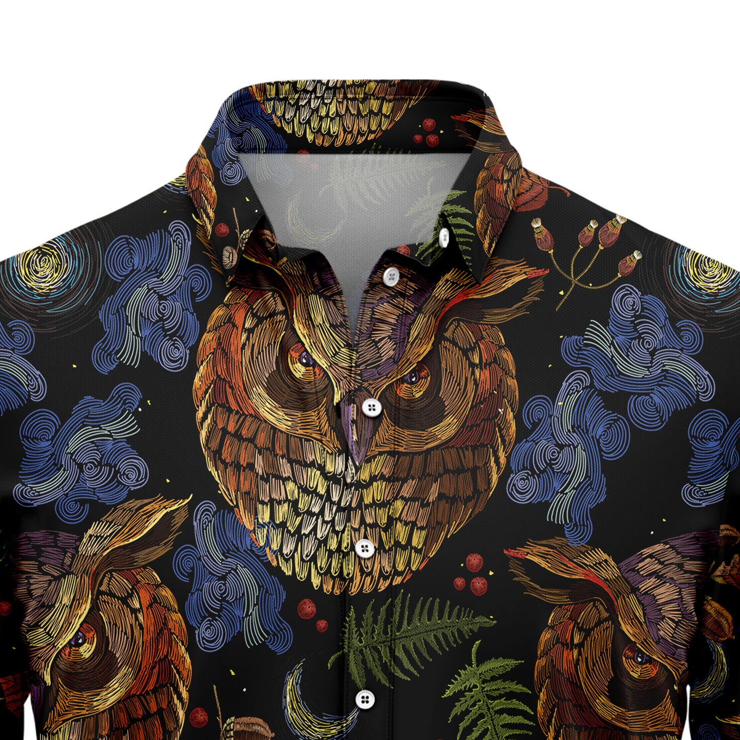 Owl Night H11835 Hawaiian Shirt