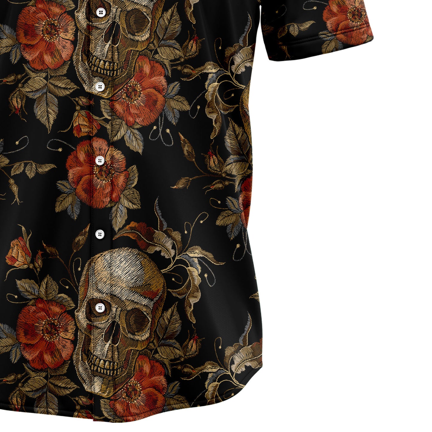 Vintage Skull H11833 Hawaiian Shirt